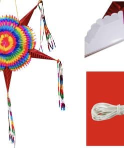 Piñata de Estrella Mexicana X-Large con Conos Rojos Extra