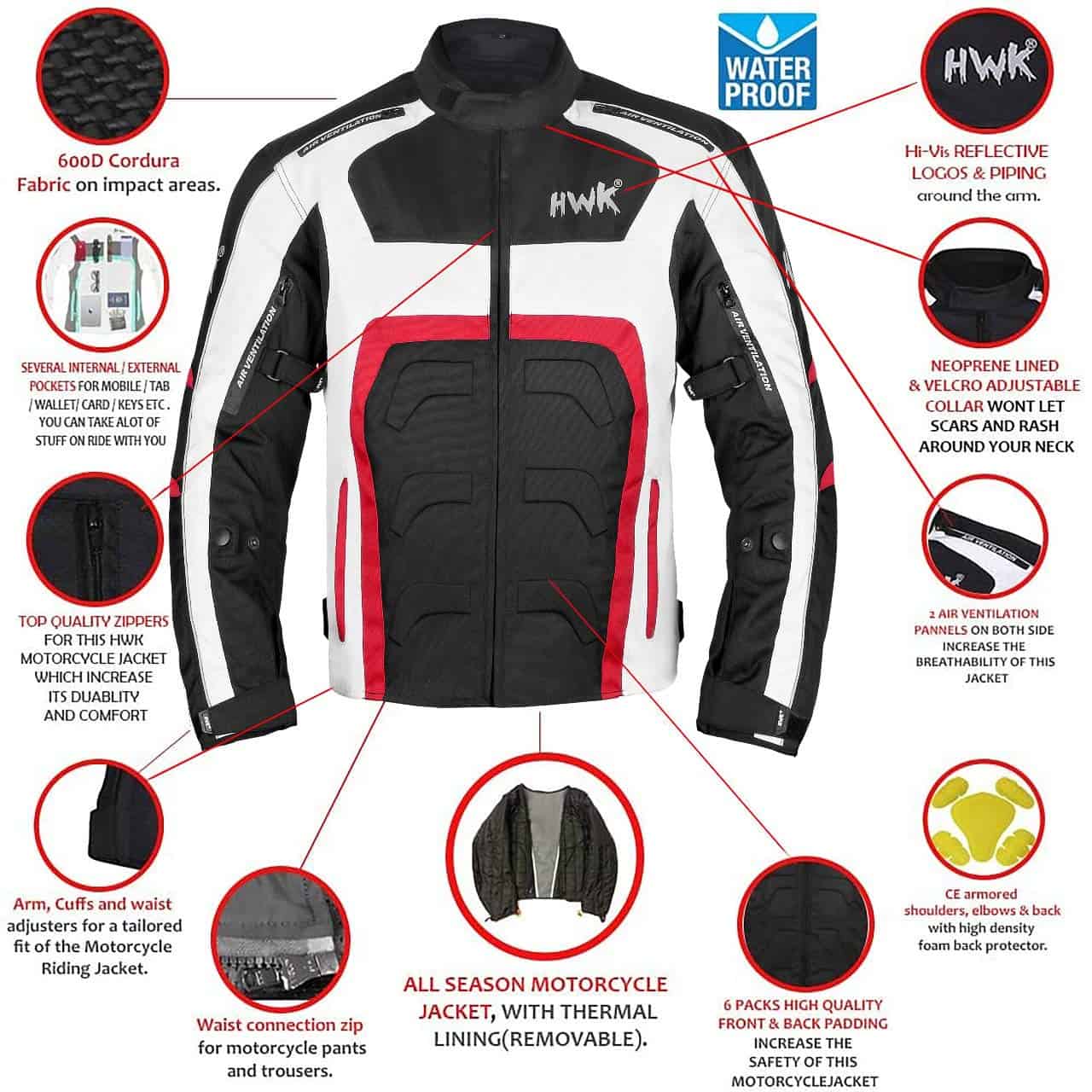 Chamarra de Motocicleta de Textil para Hombre Enduro - Imagen 4