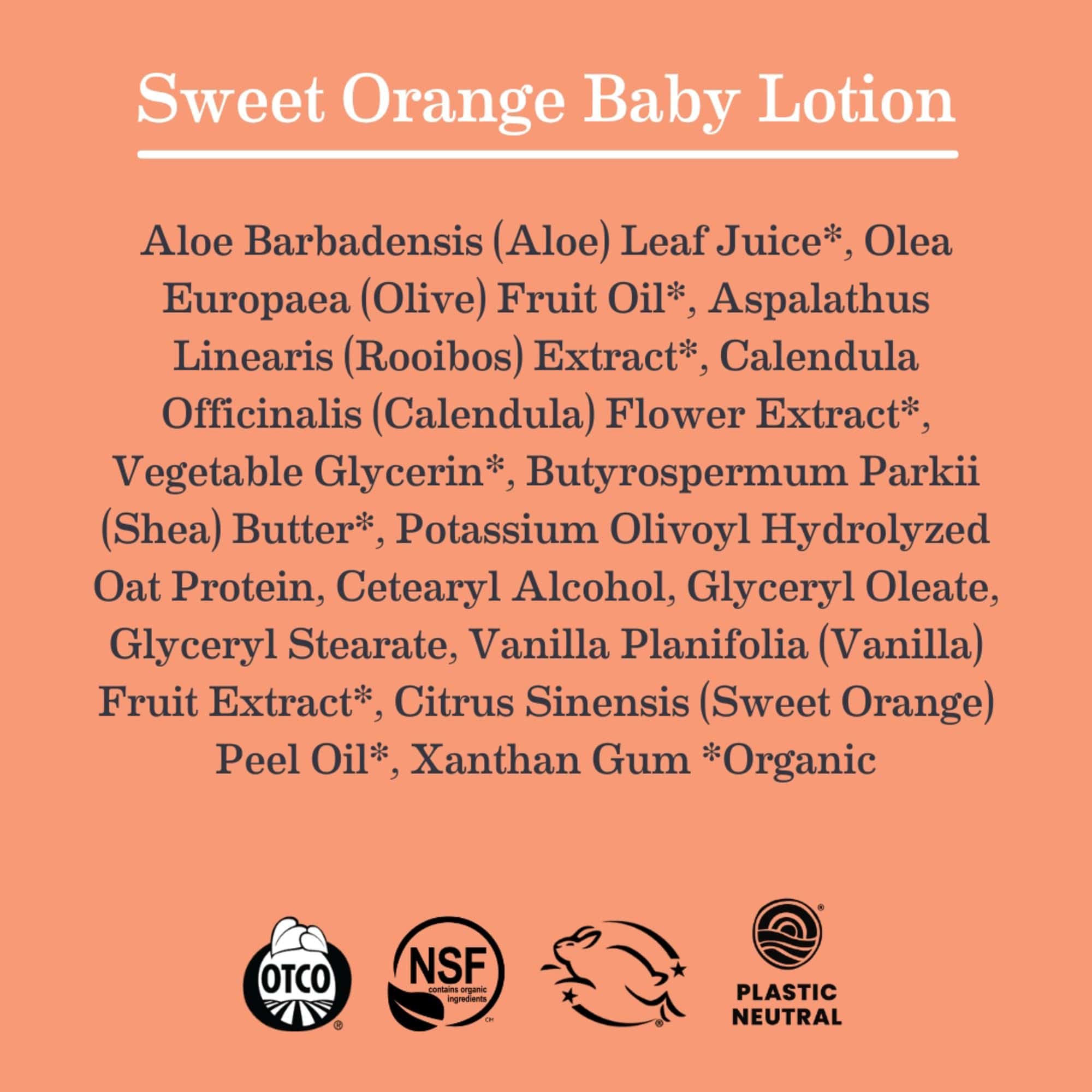 Earth Mama Sweet Orange Baby Lotion | Loción Corporal - Imagen 7