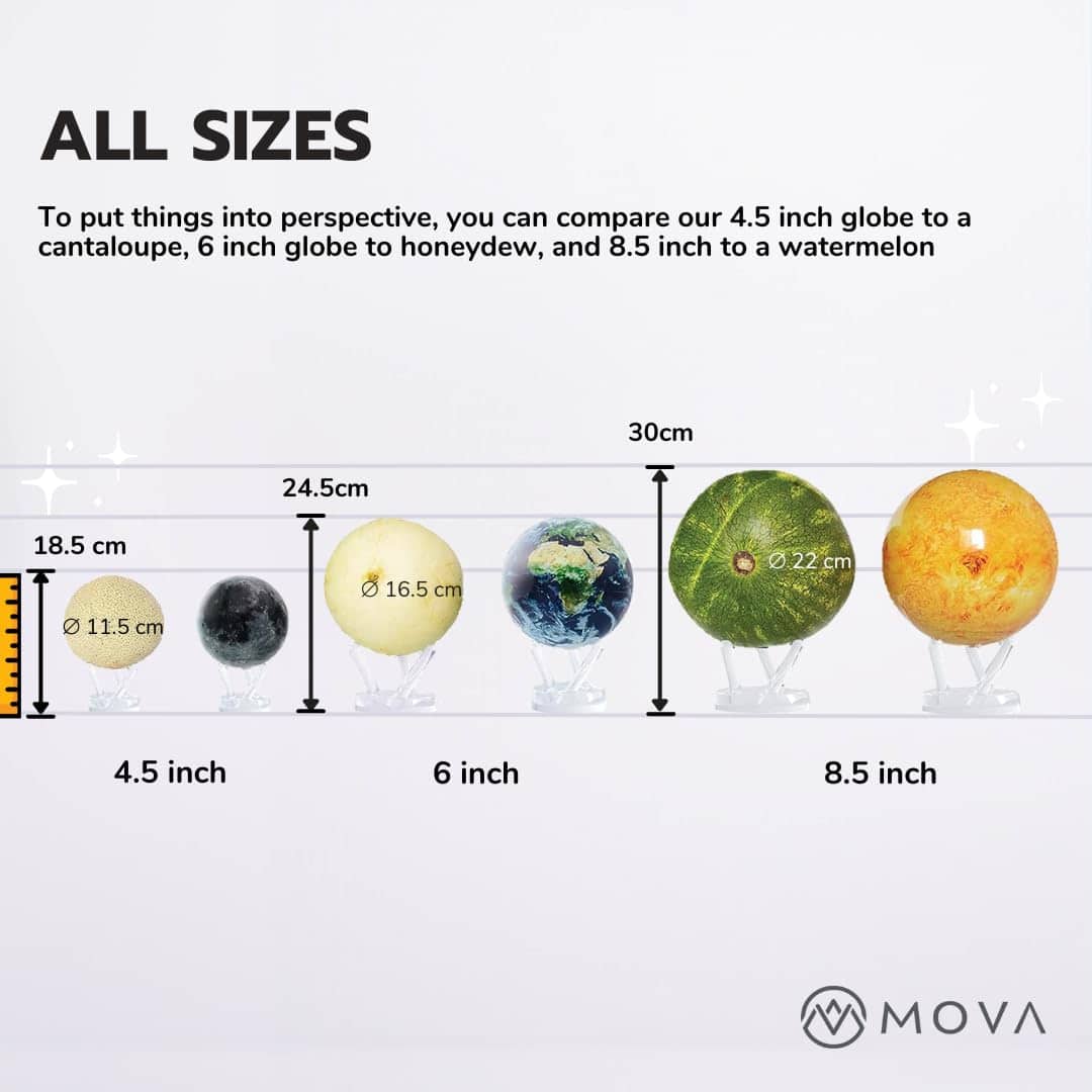 MOVA Globe Metálico Blanco y Oro 4.5" - Imagen 10