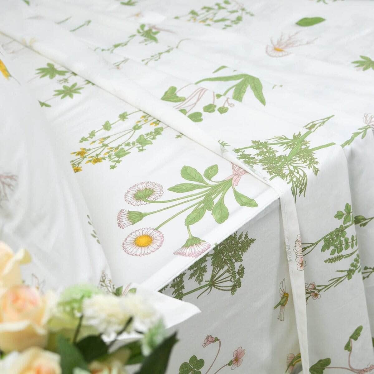 Juego de sábanas verde Shabby Floral FADFAY 100% Algodón - Imagen 9