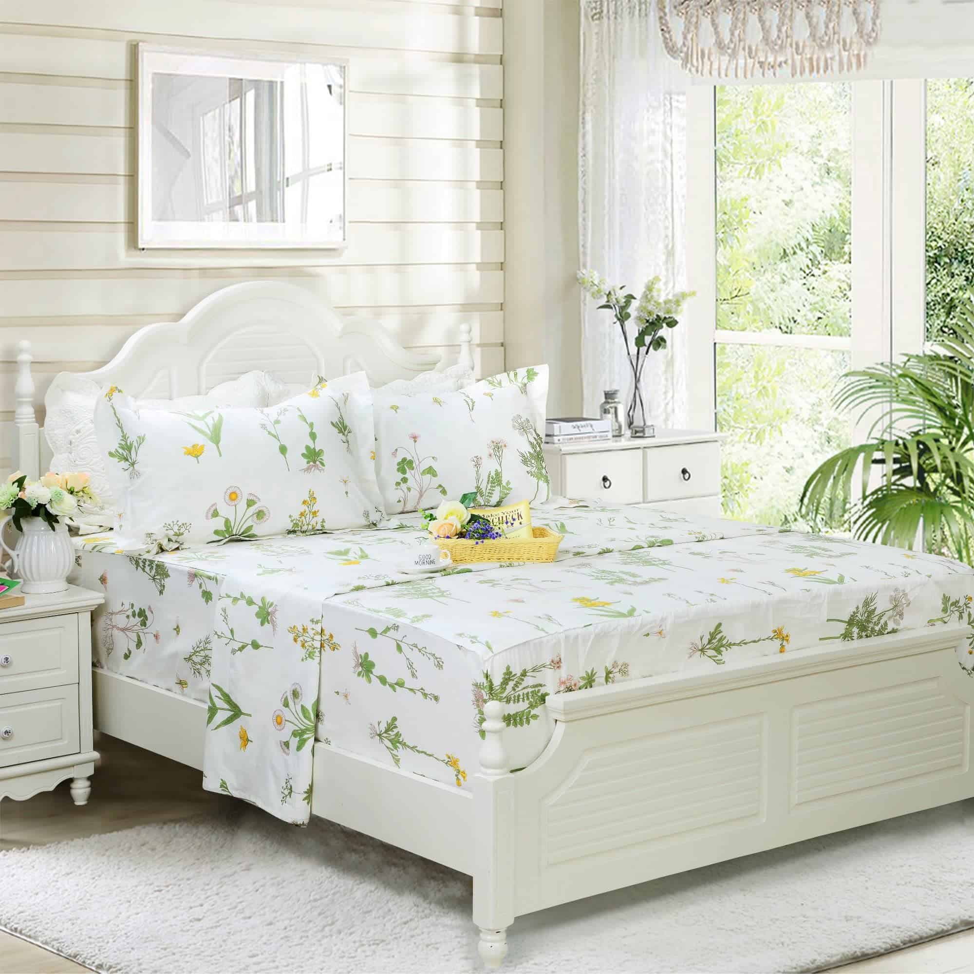 Juego de sábanas de 4 piezas California King FADFAY Juego - Imagen 5