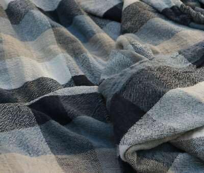 Manta de lino puro 100% (Azul) - Imagen 5