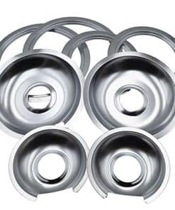 Kit de reemplazo de 8 piezas para sartén y anillo cromados