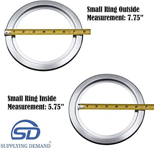 Kit de reemplazo de 8 piezas para sartén y anillo cromados - Imagen 5