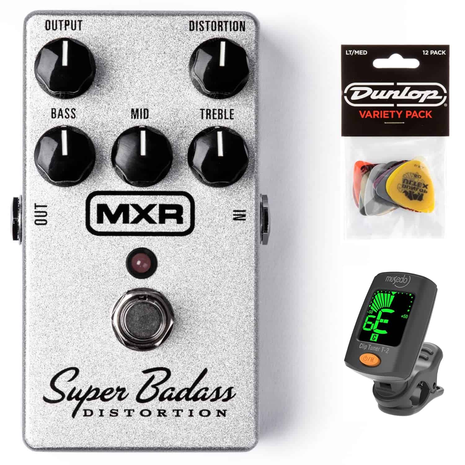 Pedal de Distorsión MXR M75 Super Badass con Afinador