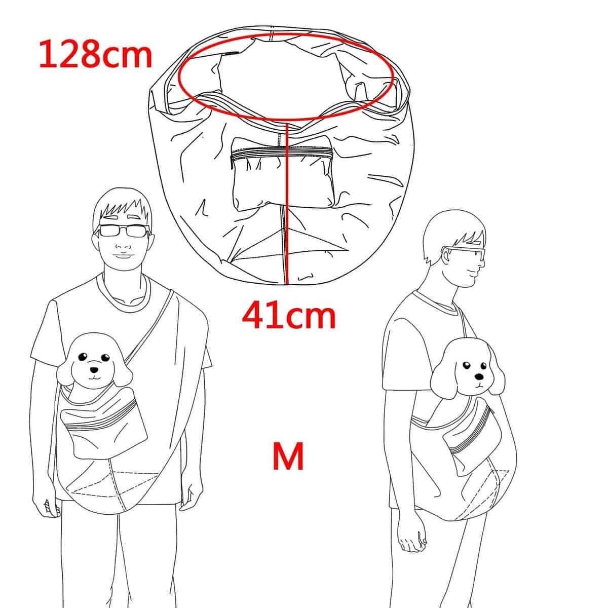 Bolso Bandolera Plegable de Malla con Estampado de - Imagen 5