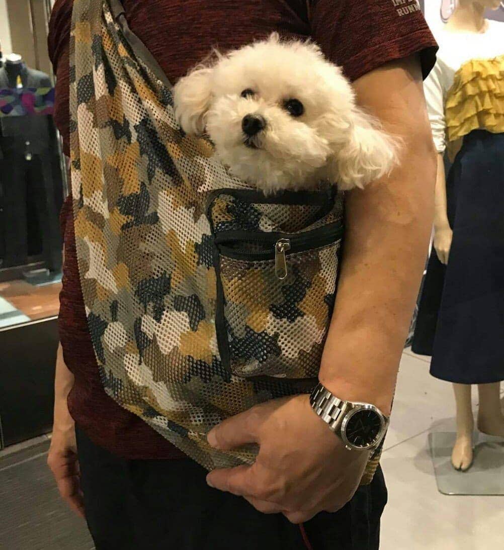 Bolso Bandolera Plegable de Malla con Estampado de - Imagen 9