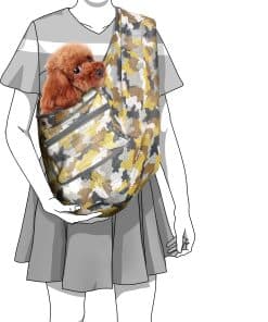 Bolso Bandolera Plegable de Malla con Estampado de