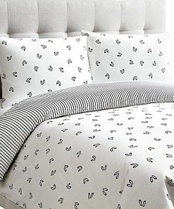 Juego de Funda Nórdica Reversible Dance en Blanco - Talla