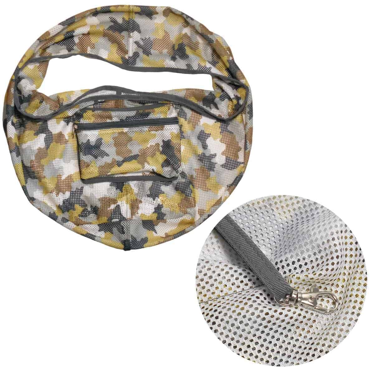 Bolso Bandolera Plegable de Malla con Estampado de - Imagen 6