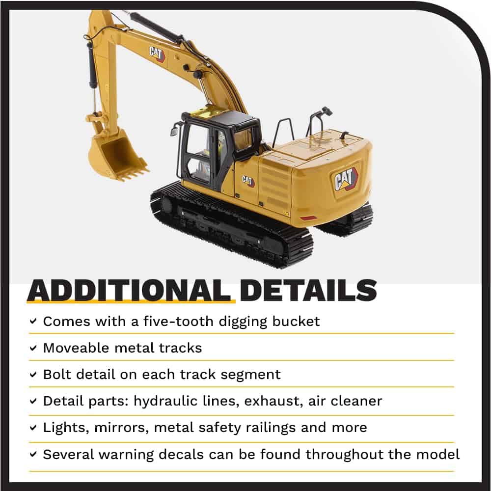 Diecast Masters 1:50 Excavadora Hidráulica Caterpillar 320 - Imagen 6