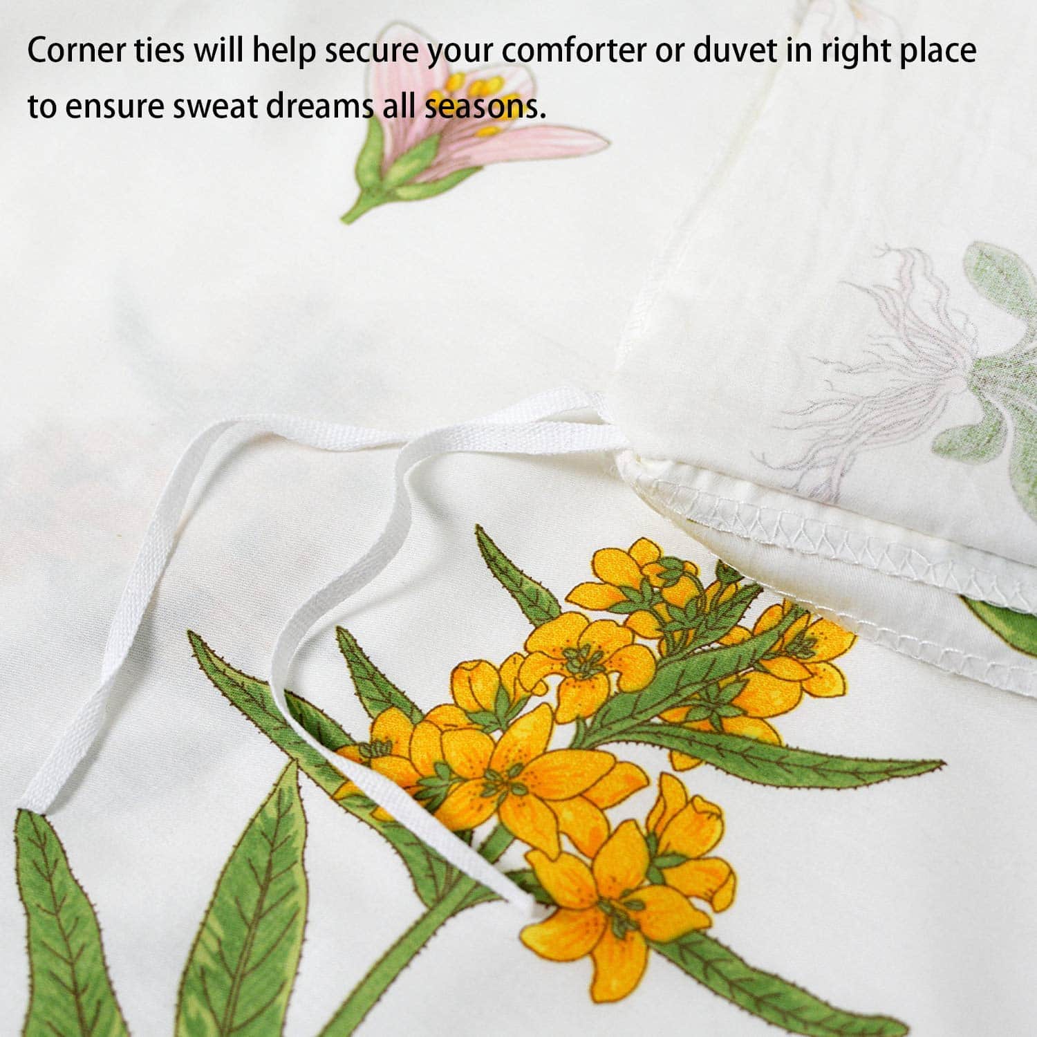 Juego de Funda Nórdica Floral Shabby White and Green de - Imagen 6