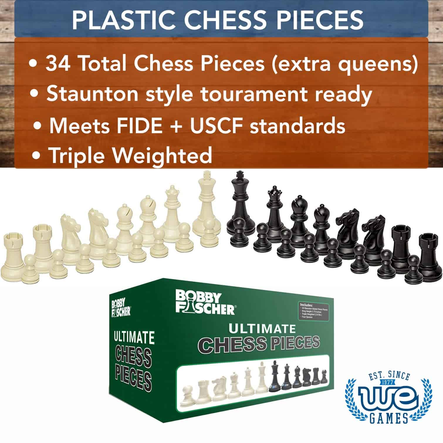 Conjunto de piezas de ajedrez Bobby Fischer Ultimate, Juego - Imagen 4