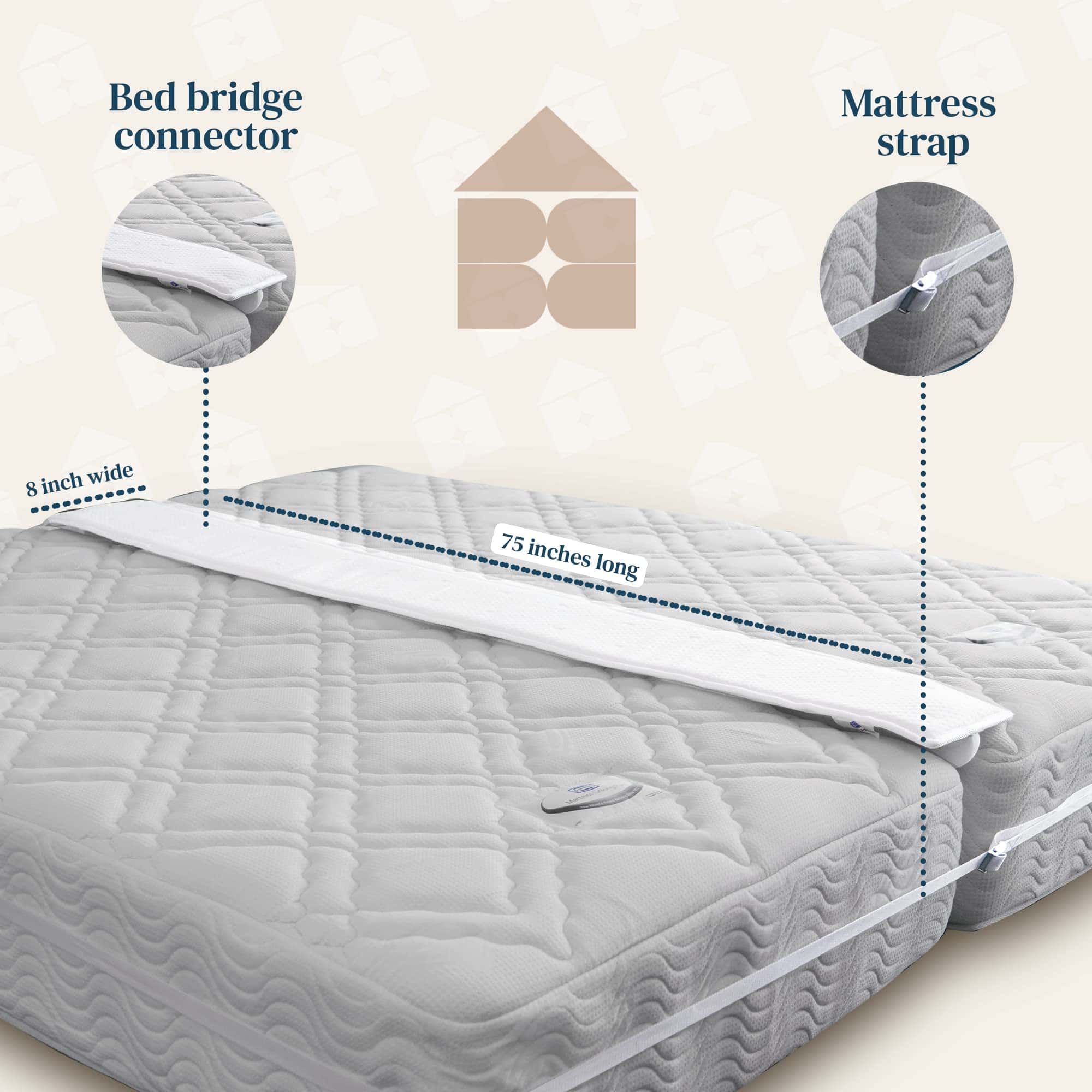Kit Convertidor de Cama FeelAtHome Twin a King - Puente - Imagen 5