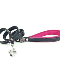 Correa de Cuero Genuino para Perro Bestia Bijou. 110 cm de
