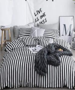 Juego de Funda de Edredón a Rayas CLOTHKNOW para Cama Queen