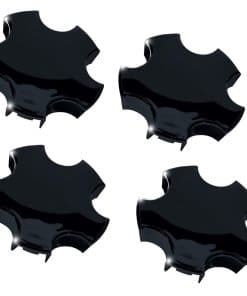 Tapa central de rueda para Corvette - Negro brillante: