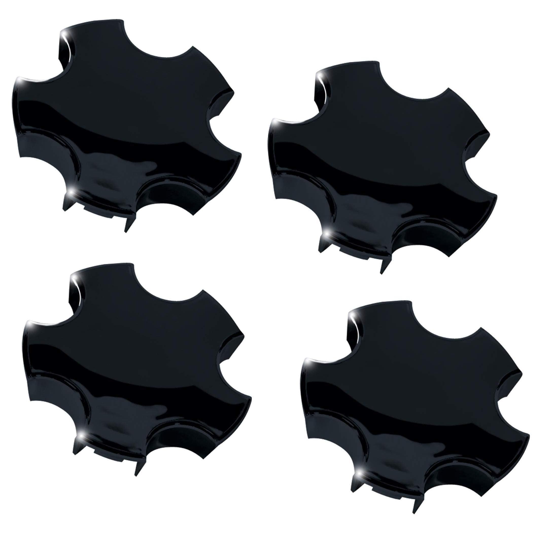 Tapa central de rueda para Corvette - Negro brillante: