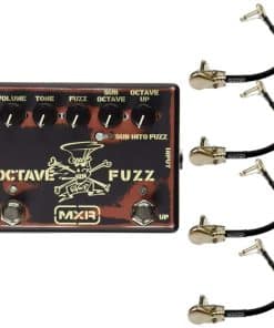MXR SF01 Slash Octave Fuzz Pedal Paquete con 4 Cables de
