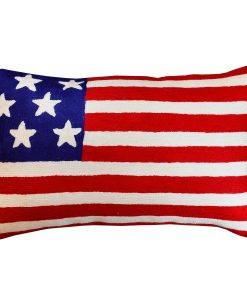 Funda de cojín de bandera americana Kashmir Designs Funda