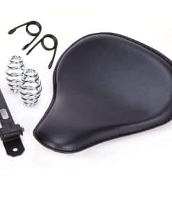 Asiento de Muelle Solo para Motocicleta Negro compatible