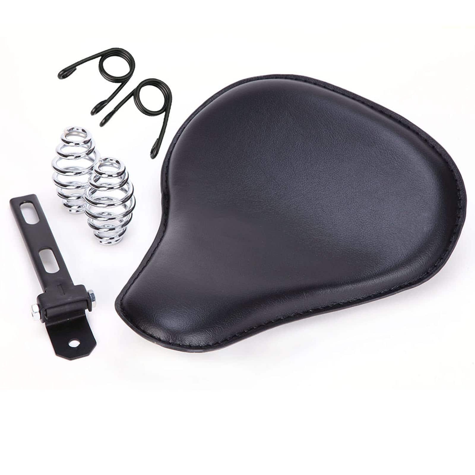 Asiento de Muelle Solo para Motocicleta Negro compatible