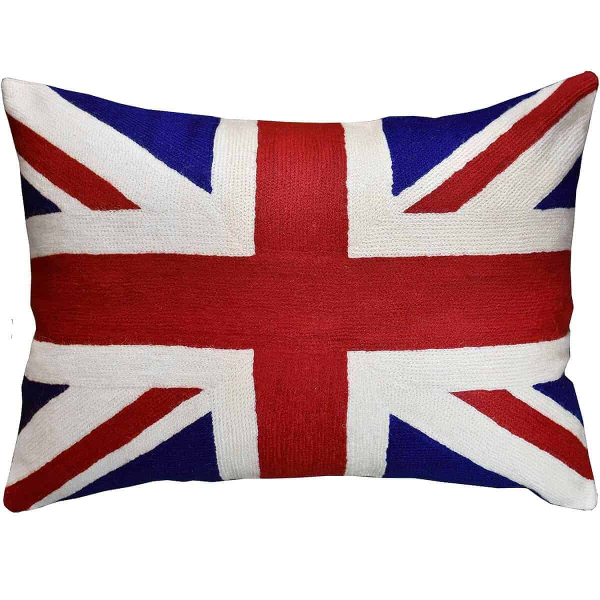 Funda de Almohada de Bandera Británica con Diseños de