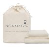 Juego de sábanas de lujo orgánicas Naturepedic Queen - 4
