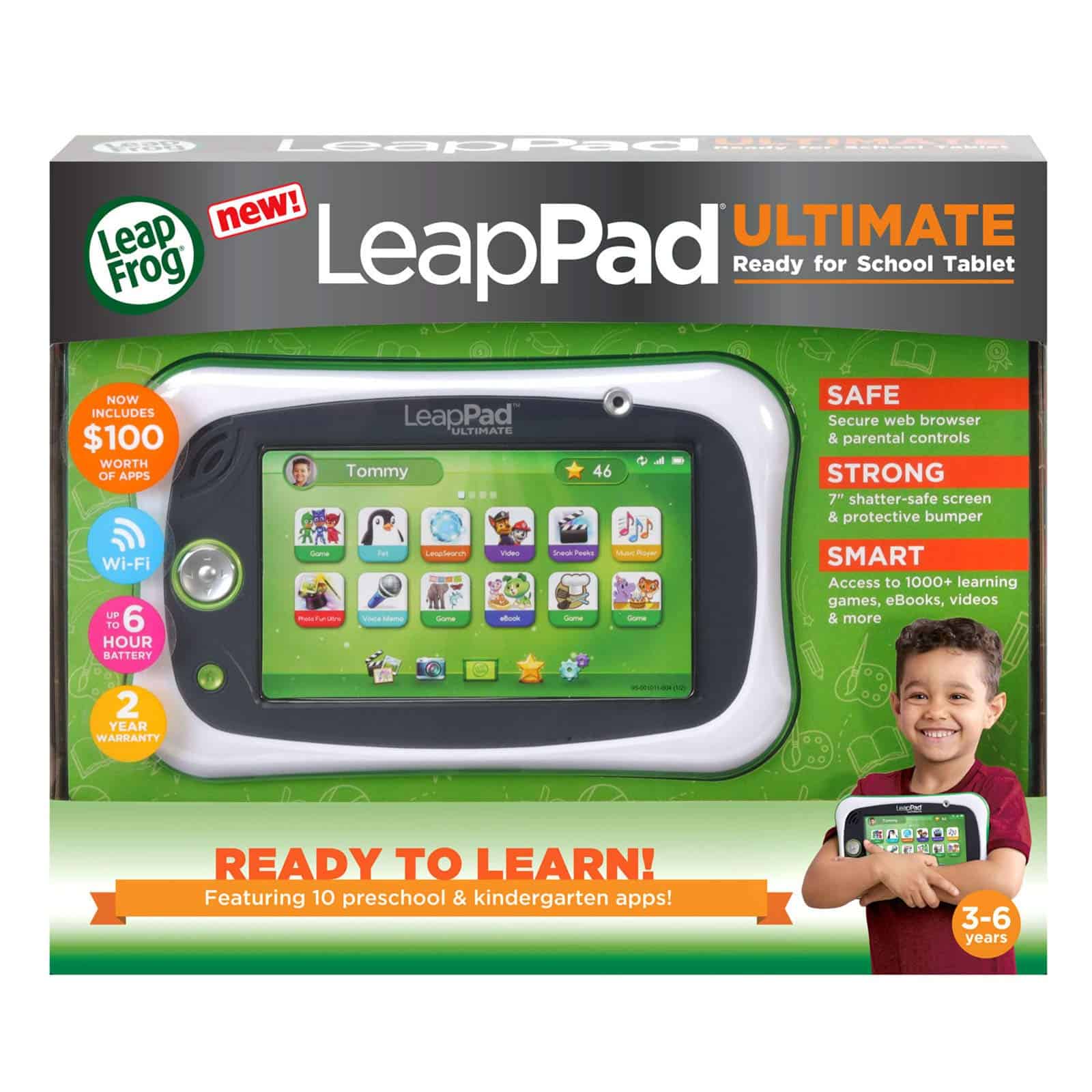 Tableta LeapFrog LeapPad Ultimate Ready for School, Verde - Imagen 8