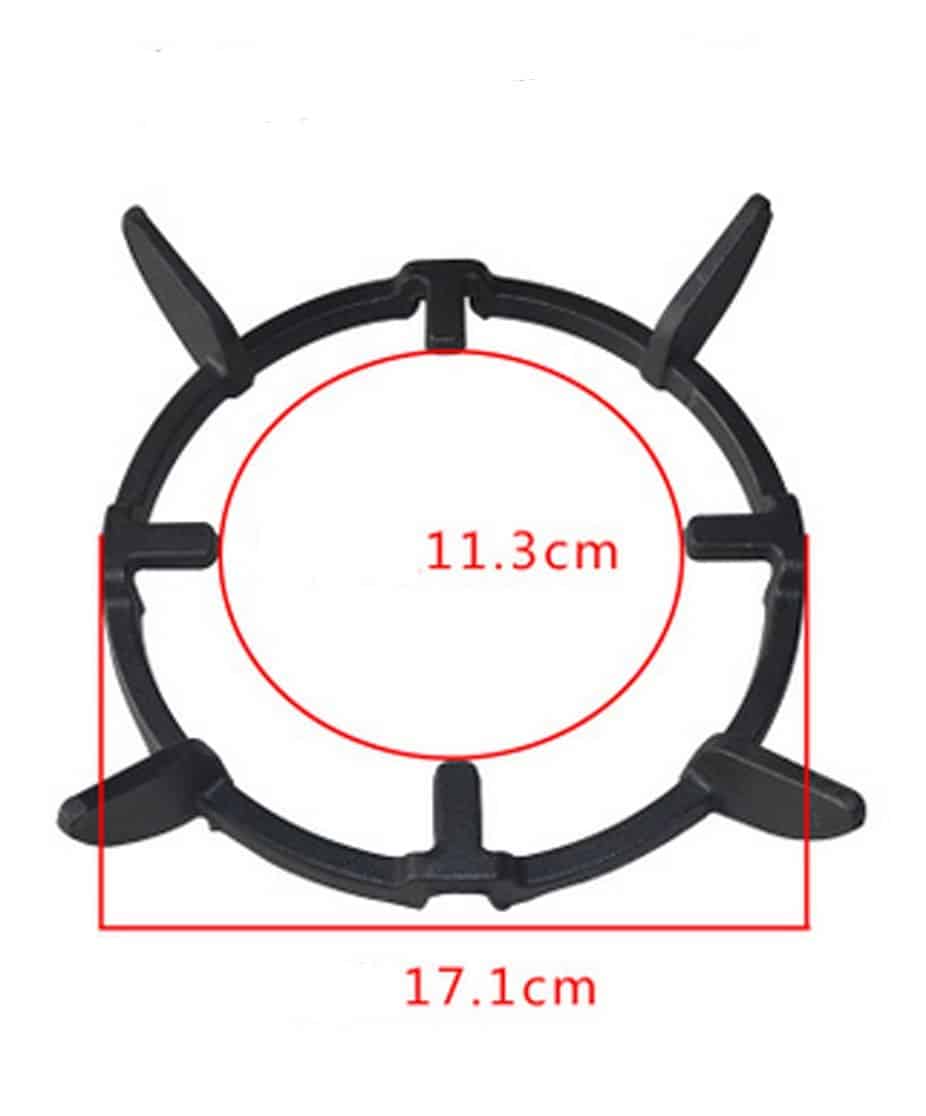 Soporte de Hierro Fundido Antideslizante Negro para Cocina - Imagen 5