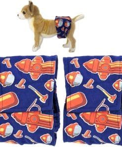 Paquete - 2 piezas Pañales Lavables para Perro Macho Banda