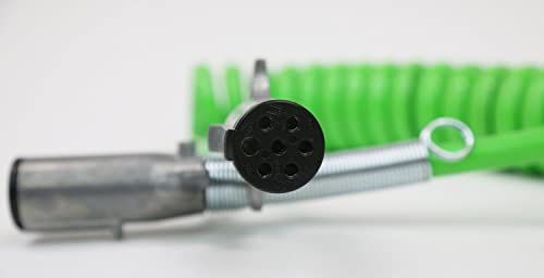 Cable en Espiral ABS de 7 Vías Mytee Products 15 Ft (Verde) - Imagen 10