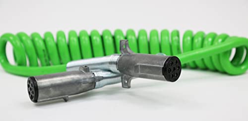 Cable en Espiral ABS de 7 Vías Mytee Products 15 Ft (Verde) - Imagen 9