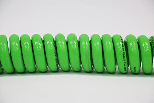 Cable en Espiral ABS de 7 Vías Mytee Products 15 Ft (Verde) - Imagen 7