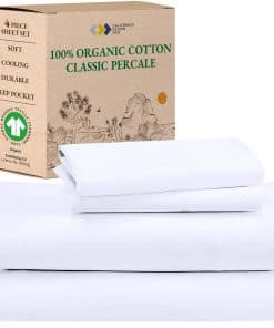 Juego de sábanas California Design Den -Blanco Brillante