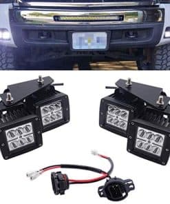 Faros LED de Niebla de 3 pulgadas 24W con Kit de Cableado