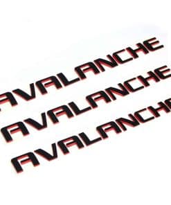 Yoaoo 3X Insignia del Nombre de OEM Línea Roja Avalanche 3D