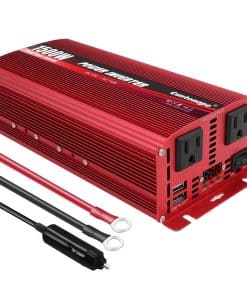Cantonape 1500W/3000W(Pico) DC 12V a 110V Inversor de
