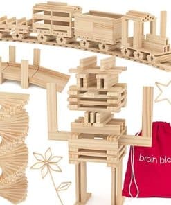 Bloques de Madera Natural Brain Blox para Niños de 4 a 8