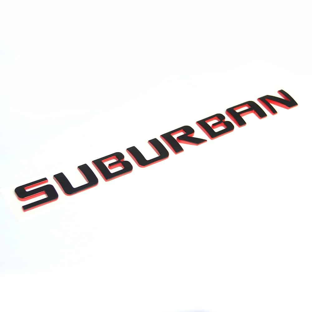 3 piezas de Placas de Nombres Emblemas OEM de Suburban - Imagen 4