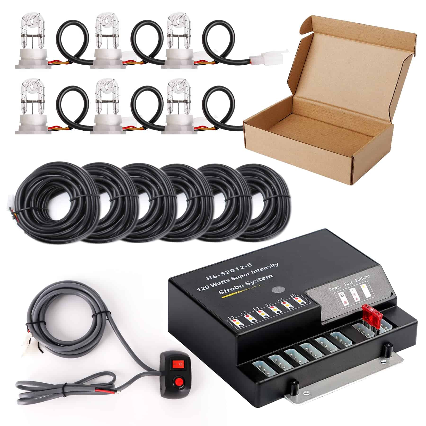 Kit de luces estroboscópicas SMALLFATW Hideaway 6 bombillas - Imagen 8