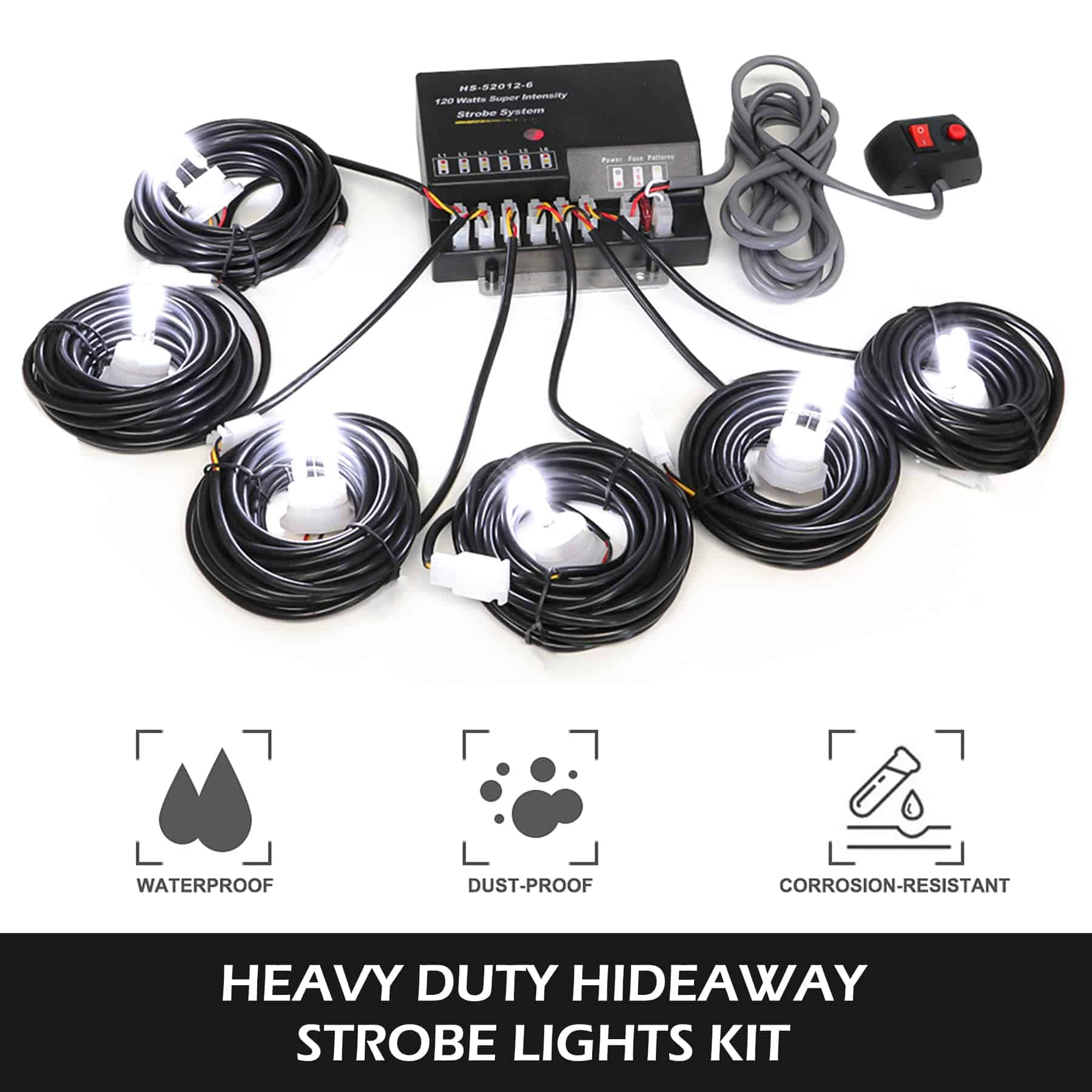 Kit de luces estroboscópicas SMALLFATW Hideaway 6 bombillas - Imagen 3