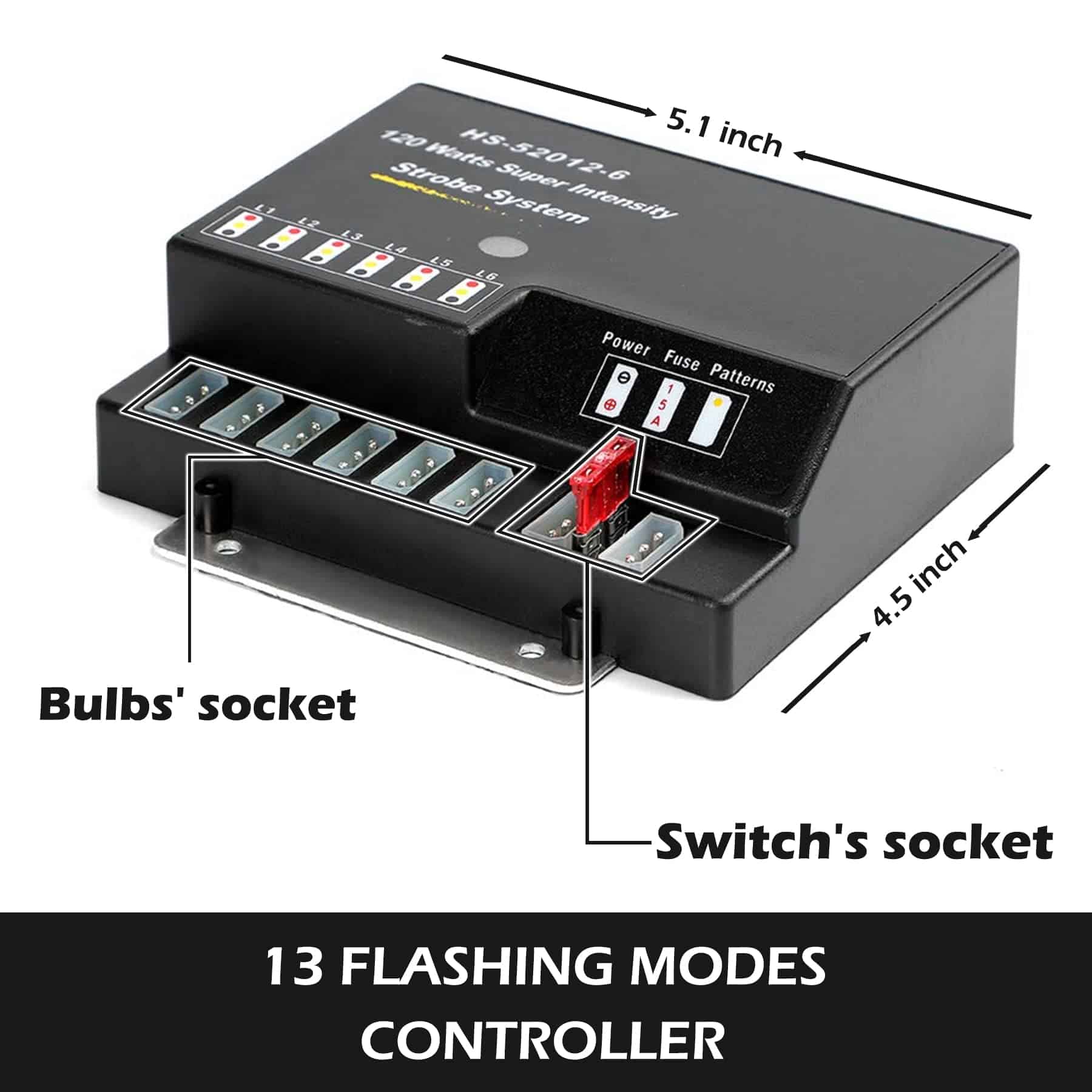 Kit de luces estroboscópicas SMALLFATW Hideaway 6 bombillas - Imagen 5