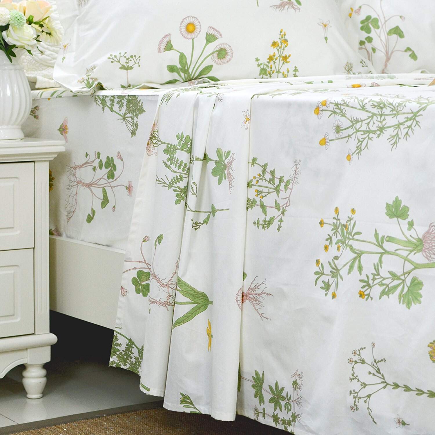 Juego de sábanas 100% algodón FADFAY de 4 piezas, juego de - Imagen 6