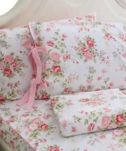 Juego de sábanas de algodón FADFAY con estampado floral de