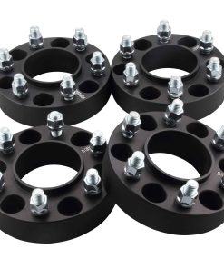 DCVAMOUS 4PC Espaciadores de Rueda Hubcentric Negro 6x135