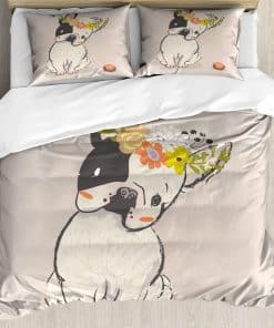 Juego de Funda Nórdica Lunarable para Perros, Perro Bulldog