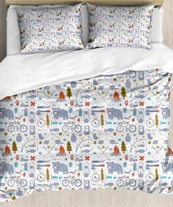 Juego de Funda nórdica para Camping Lunarable, Tema de