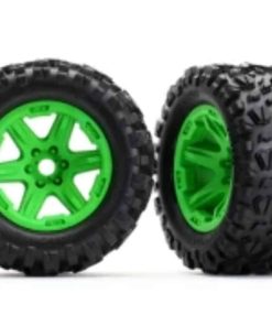 Traxxas 8672G Ruedas de 3.8" con Neumáticos Talon Ext, Verde